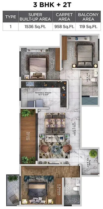 Sattva Lumina Floor Plan